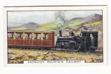 1937 Train Card Snowdon Mountain Railway Wales United Kingdom picture