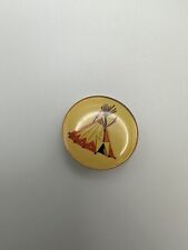 Vintage Native American Teepee Pin 2.5cm picture
