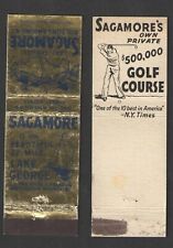 LAKE GEORGE SAGAMORE ADIRONDACK MTNS { $500,000 GOLF COURSE } NY MATCHBOOK COVER picture
