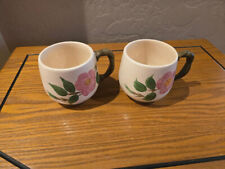 2 Franciscan Desert Rose 7 oz. Short Mugs Made in England picture