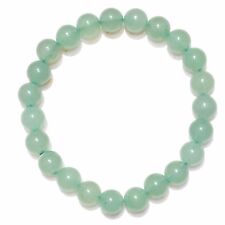 Premium CHARGED Green Aventurine Crystal 8mm Bead Bracelet + Selenite Charger picture