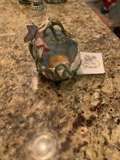 NWT Blue Sky Clay works Fairy Tales Lily Of The Valley Votive Holder picture