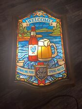 VINTAGE HEILEMAN’S OLD STYLE BEER LIGHT UP SIGN picture