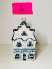 Early Vintage KLM Airlines Blue Delft House #1 Rynbende Distillery Empty picture