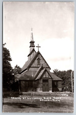 Vintage Postcard MN Spicer Chapel at Lutheran Bible Camp RPPC ~13168 picture