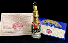 Merck Family’s Old World Christmas Ornament 2000 Champagne Bottle 5