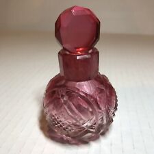Antique Cranberry Rubina Glass Perfume bottle or scent bottle-possibly Edwardian picture