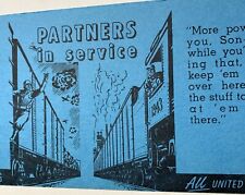 Ink Blotter American Railroads WWII Military Victory 1940’s Vintage picture
