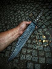Coffin handle large bowie knife picture