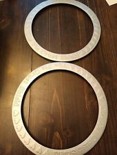 Pair Of 10 1/2  Inch Metal Pie Crust Shields picture
