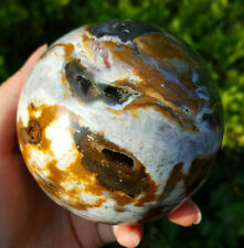 659G 78MM Natural Colorful RARE Polished Ocean Jasper Crystal Sphere Ball YQ510 picture