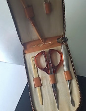 Vintage Wiss Manicure Set in Leather Case picture