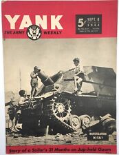 YANK - Sep 1944- orig WW II US Army Magazine - Joe Dimaggio - Ghost of Guam picture
