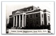 RPPC Greene County Courthouse Snow Hill North Carolina NC UNP Postcard R25 picture