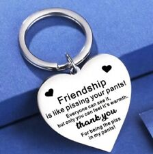 Inspiring Message For Friends Friendship Keychain Key Ring Gift Charm picture