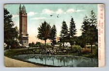 St Louis MO-Missouri, Reservoir Park And West Tower, Vintage c1909 Postcard picture
