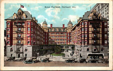 1922 The Hotel Portland Downtown Portland Oregon Vintage Hotel Motel Postcard picture