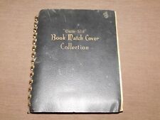 VINTAGE 1930S- 1950S BOOK MATCH COVER COLLECTION 30 PAGES (60 SIDES) LOT 400+ picture