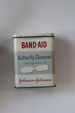 RARE VINTAGE 1960's Band-Aid Butterfly Closures Litho Tin Johnson & Johnson picture