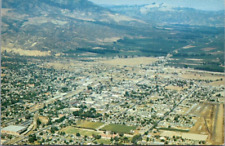 Santa Paula California c1960's Aerial Town Neighborhoods Cayetano Mountains picture