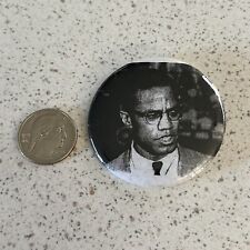 Malcolm X Civil Rights Photo Pinback Button #45648 picture