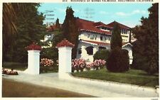 Residence of Norma Talmadge - Hollywood, California Line Postcard picture