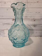 Vintage Lenox Imperial Ice Blue  Loganberry Vase w/Grapes and Leaves 1973-1981 picture