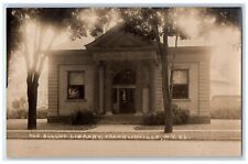 c1910's The Blount Library Building Franklinville NY RPPC Photo Antique Postcard picture