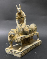 Rare Pharaonic Anubis Statue God Mummification Ancient Egyptian Antiques BC picture