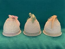 Vintage Lladro Christmas Bells, set of the first 3 made dated 1987, 1988, 1989  picture
