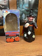 Vintage 1988 Funny Toys  WITCH Halloween motion Figure Lights Sounds & box picture