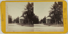 Stereo, Italy, Naples, Royal Garden, Virgil Temple Vintage Stereo Card, T picture