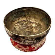 Old Antique Handmade Beaten Hammered Singing Bowl Tibetan Vintage Sound Healing picture