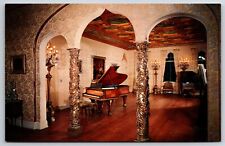 John ? Ringling Residence Ballroom Piano Wiily Pognay Postcard VGC NP c1960's picture