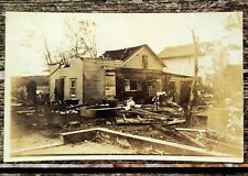 June 6 1917 Springport MI Tornado Disaster Farm House RPPC Postcard Unposted picture