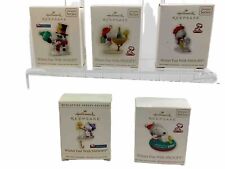 Hallmark Christmas Keepsake Miniature Ornaments~Winter Fun with Snoopy ~Set of 5 picture