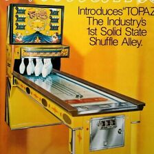 Topaz Arcade FLYER Original Shuffle Alley Game Retro Vintage Art Promo 1978 picture