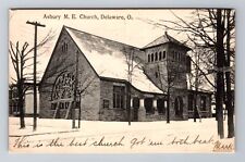 Delaware OH-Ohio, Asbury ME Church, Religion, Vintage c1909 Souvenir Postcard picture