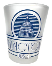 Shot Glass Washington, D.C. U.S.A  Capital Dome, Frosted Glass picture