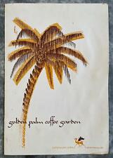 1960's Caravan Inn GOLDEN PALM COFFEE GARDEN Restaurant Menu Sacramento Californ picture