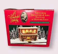 It's A Wonderful Life Gower Drugstore Soda Fountain Bedford Fall Holiday NIB picture