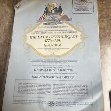 Lafayette Legacy Collection Plates--Complete Set of 7 w/Certificates Of Origin picture