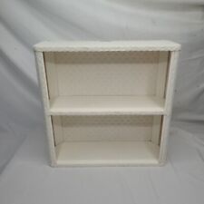 Vintage Redmon Woven Wall Hanging Shelf MCM White Bathroom  picture