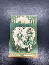 Irish Hearts St Patricks Day Embossed Chromolithograph Postcard St Patrick 1908 picture