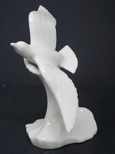 Vintage Kingwood Ceramics All White Soaring Seagull on a Wave Figurine picture