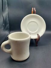 Victor Restaurant Coffee Mug Vintage Cup 6 oz Off-White & Syracuse China Saucer  picture