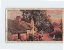 Postcard English Thatch Roof Cottage, England picture