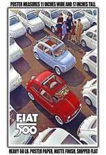11x17 POSTER - 1959 Fiat 500 Convertible picture