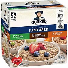 Quaker Instant Oatmeal Assorted Single-Serve Packets 1.51 Oz Package 52/Case picture