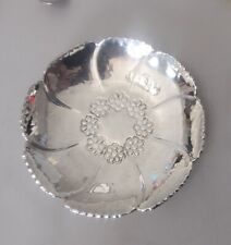 BW Buenilum Aluminum Flower Shaped Candy Dish Made in USA Vintage 6.25